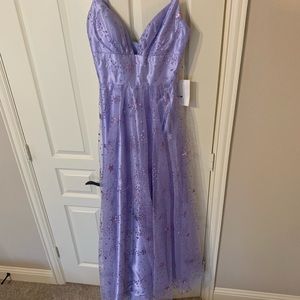 Beautiful lavender dress with stars